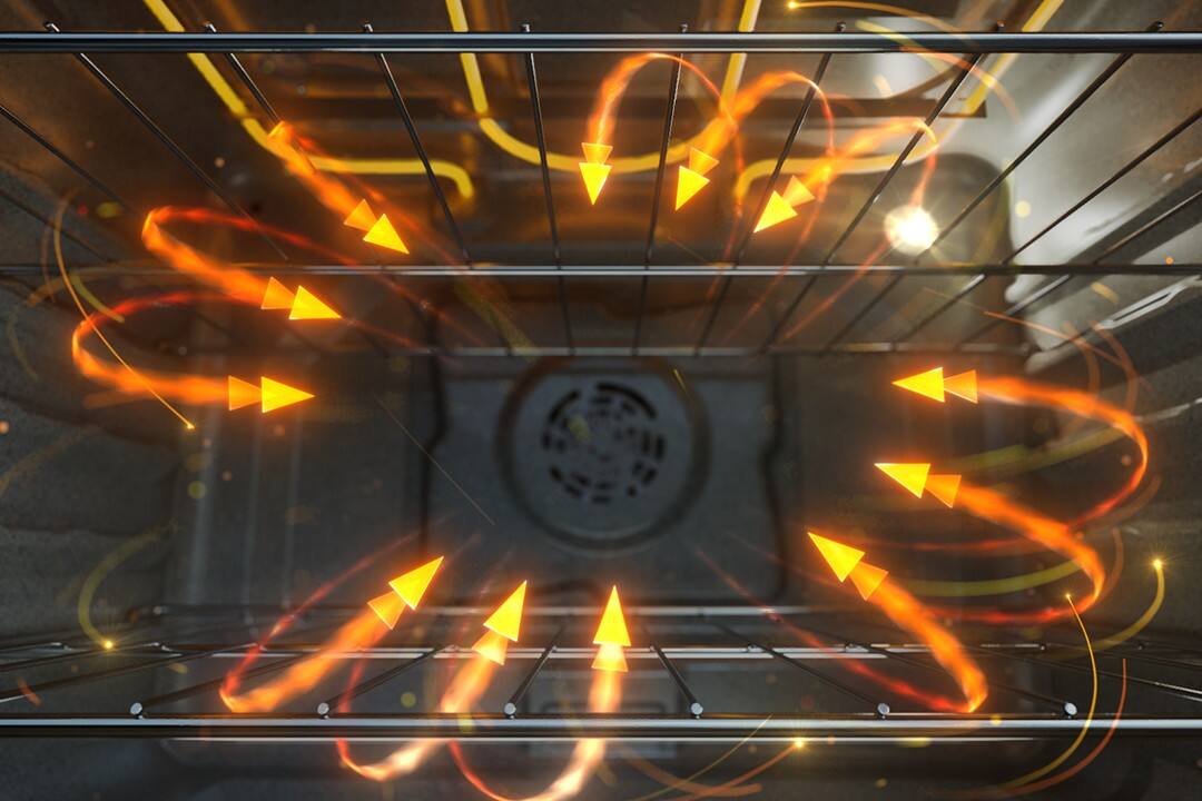 Alt View 4. Whirlpool - 5.0 Cu. Ft. Slide-In Electric Range with Air Cooking Technology - Black-on-Stainless.