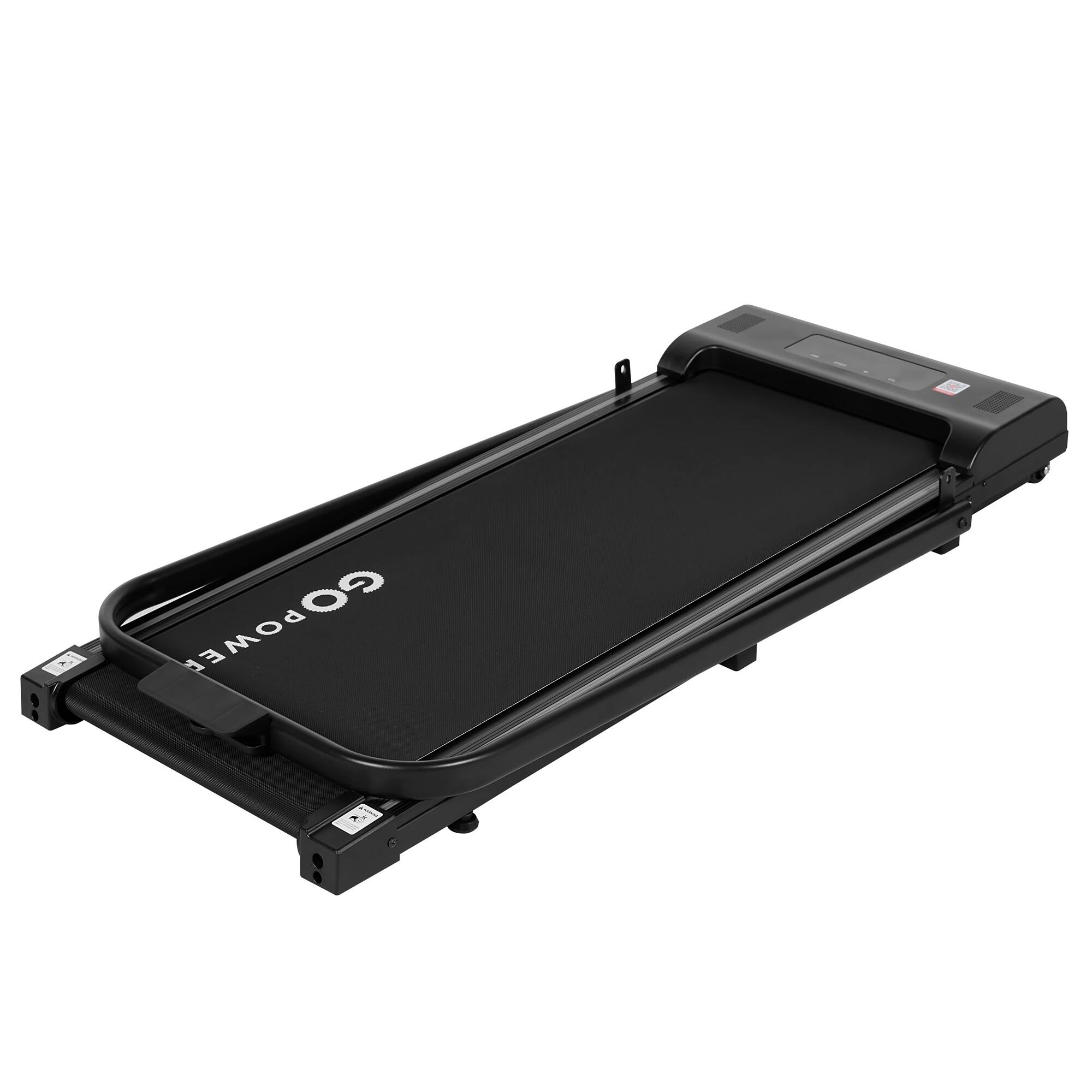 Alt View 10. GoPowerBike - GoPowerBike GoFit Walking Pad Treadmill | with Remote Control | 6 Mile Max Speed 2-in-1 - Black.