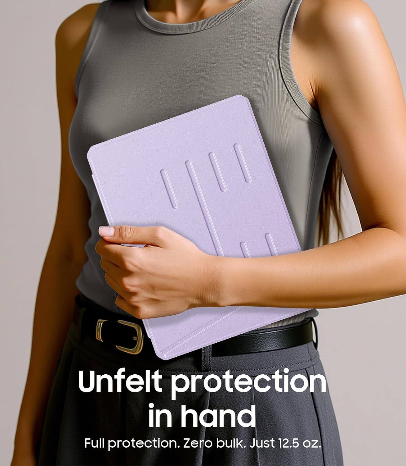 Unfelt protection in hand  
Full protection. Zero bulk. Just 12.5 oz.