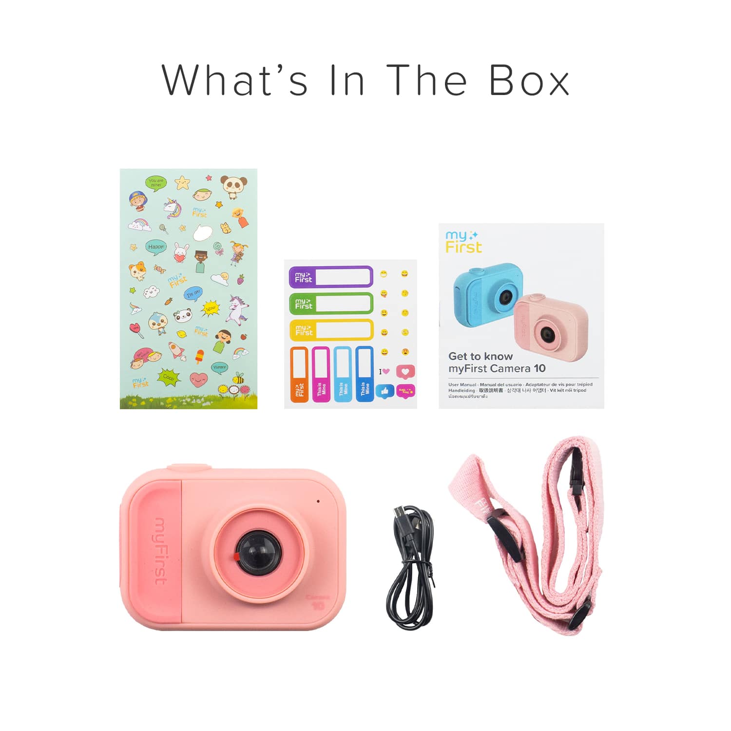 What's in the box - my First Camera. Get to know myFirst Camera.