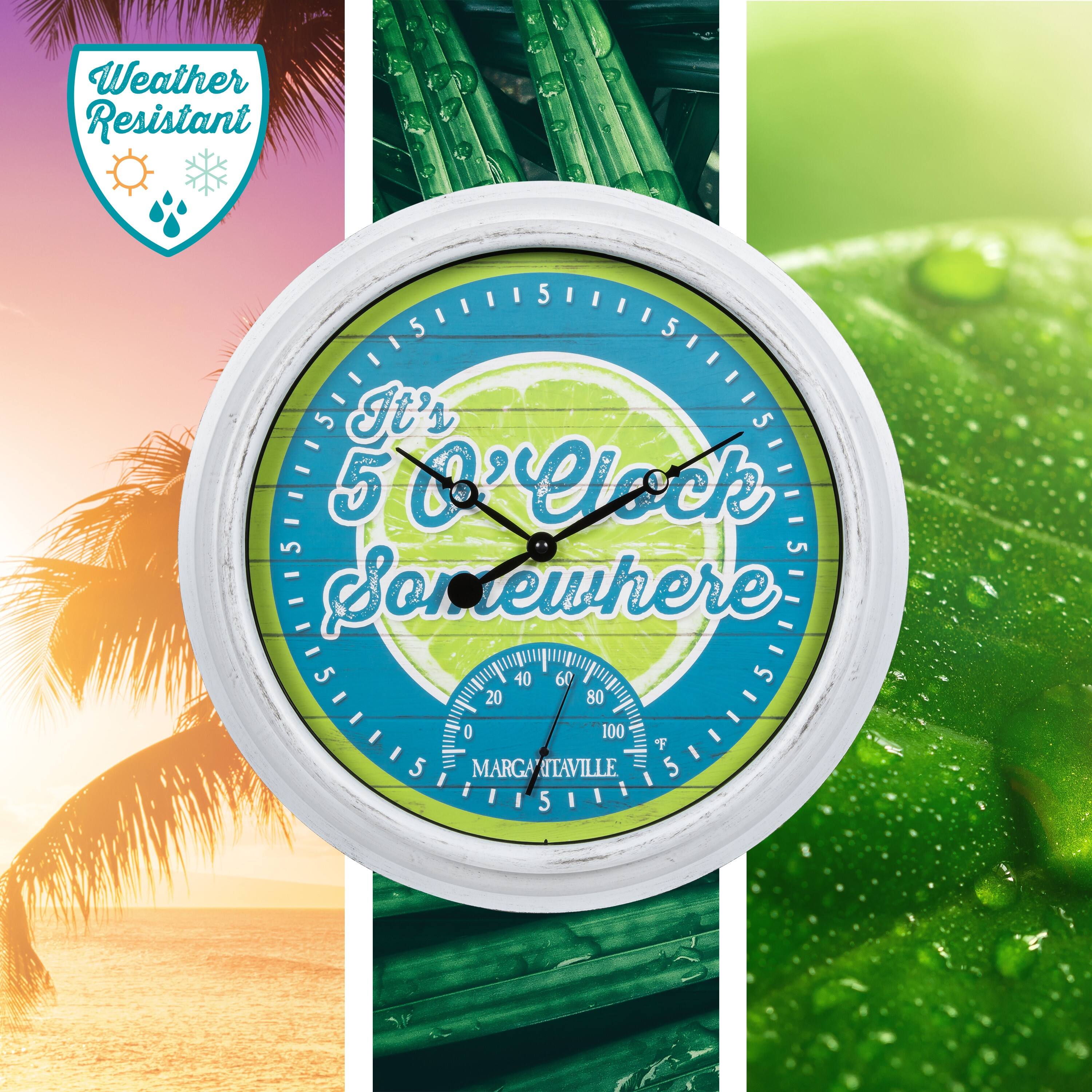 Weather Resistant

It's 5 O'Clock Somewhere

MARGARITAVILLE

0 20 40 60 80 100 F
