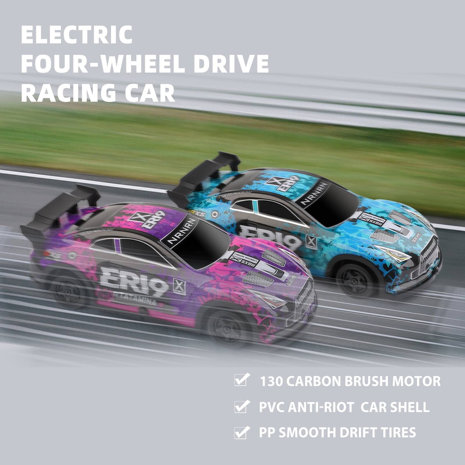 ELECTRIC FOUR-WHEEL DRIVE RACING CAR

- 130 CARBON BRUSH MOTOR
- PVC ANTI-RIOT CAR SHELL
- PP SMOOTH DRIFT TIRES