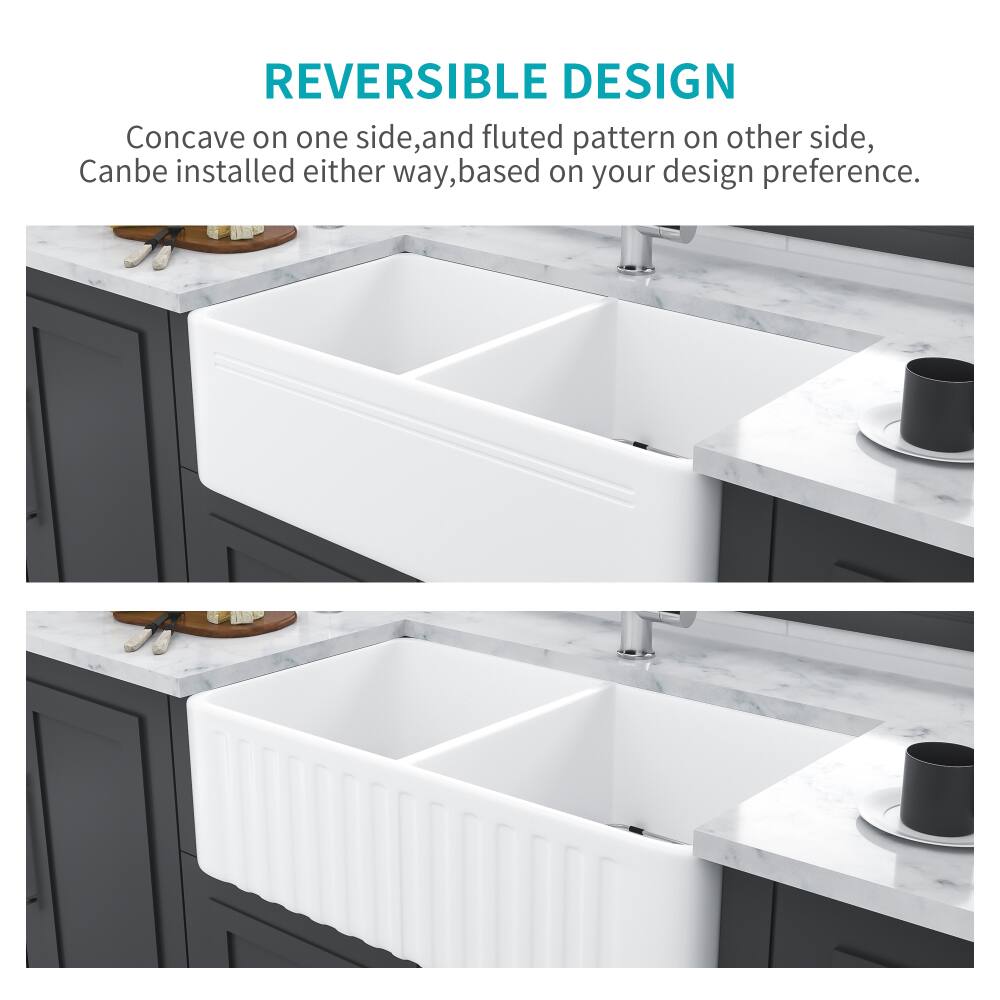 REVERSIBLE DESIGN

Concave on one side, and fluted pattern on the other side, Can be installed either way, based on your design preference.