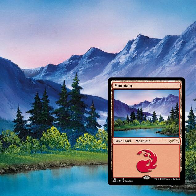 Mountain  
Basic Land — Mountain  
Mountain 107 SLD  
EN - doa Ross a of de Cea