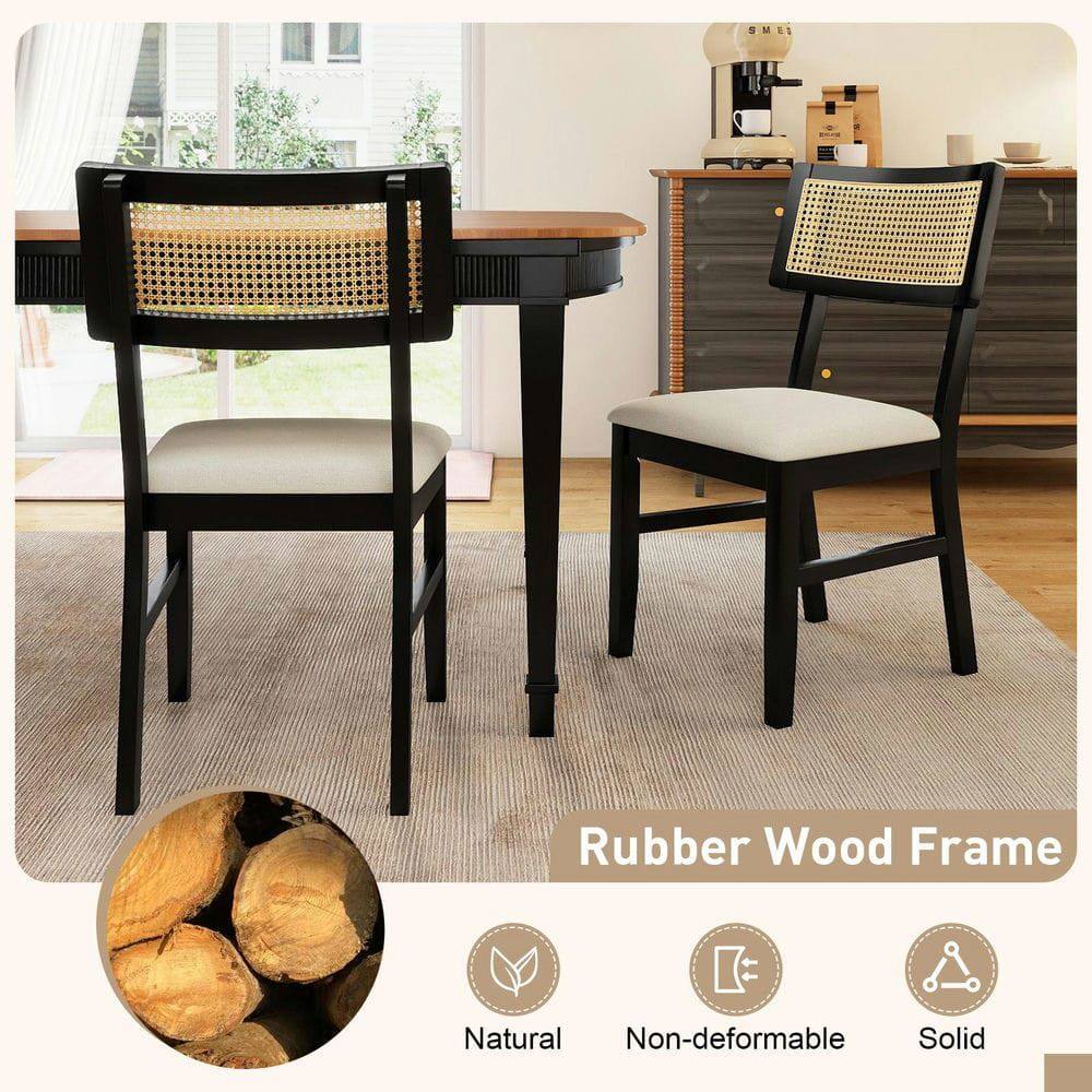 Rubber Wood Frame  
Natural  
Non-deformable  
Solid