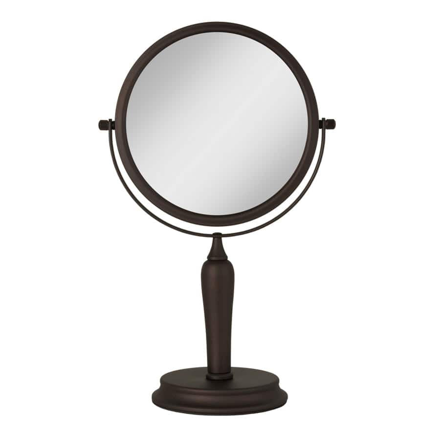 Zadro - Anaheim, Makeup Mirror with 5X/1X Magnifications & Swiveling Head - Oil-Rubbed Bronze