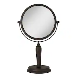 Zadro - Anaheim, Makeup Mirror with 5X/1X Magnifications & Swiveling Head - Oil-Rubbed Bronze