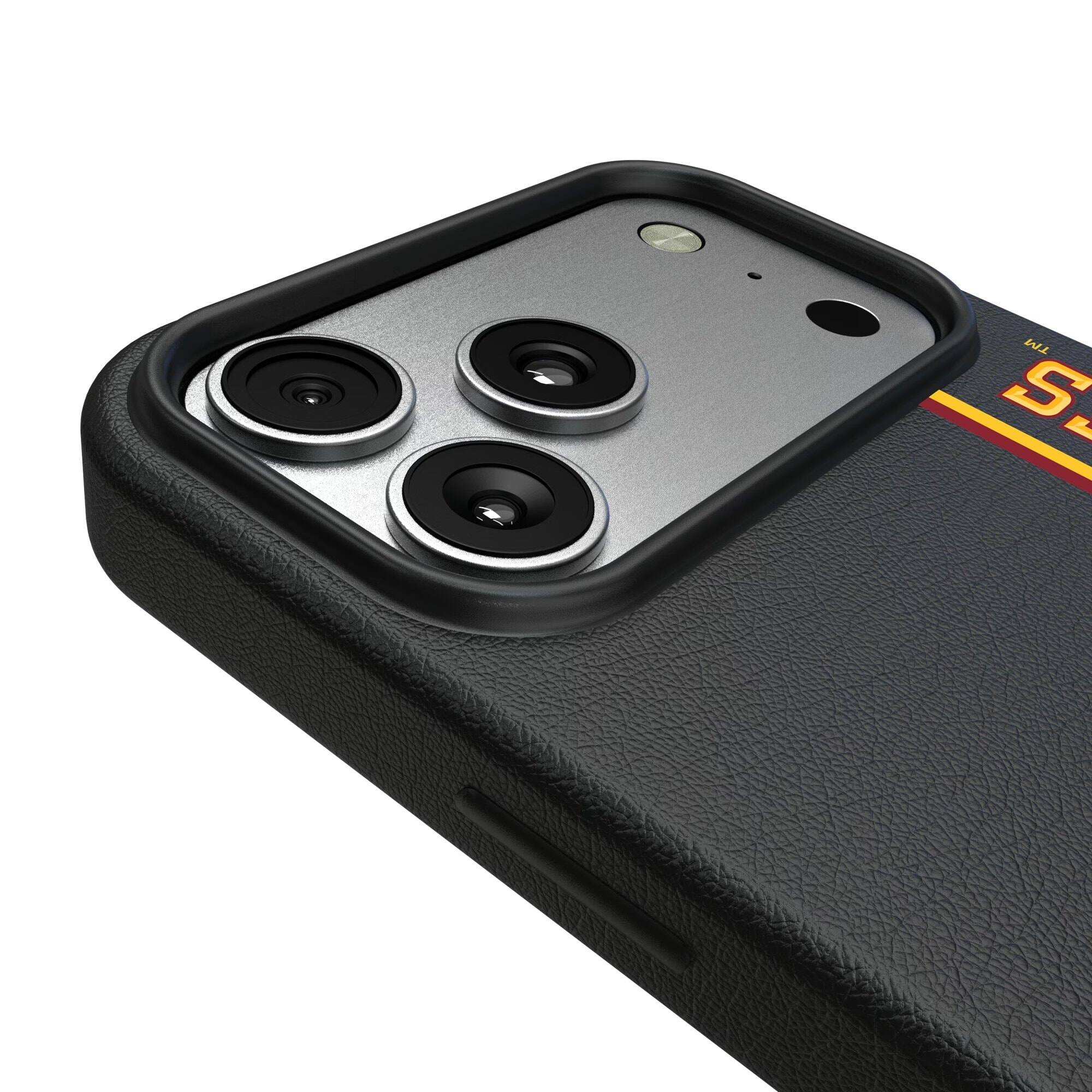 Alt View 2. Keyscaper - Iowa State Cyclones iPhone Magnetic Bump Case - 16 Pro Max - Black.