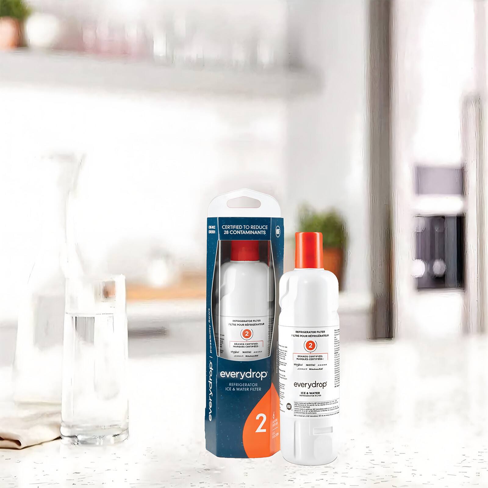 CERTIFIED TO REDUCE 28 CONTAMINANTS

everydrop REFRIGERATOR ICE & WATER FILTER 2

CERTIFIED TO REDUCE 28 CONTAMINANTS

everydrop REFRIGERATOR ICE & WATER FILTER 2