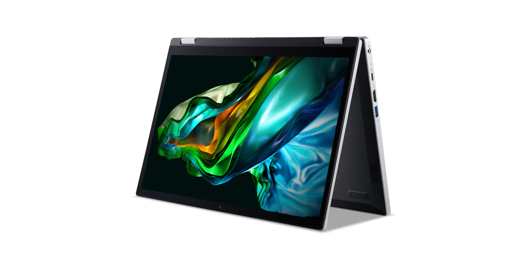 Alt View 1. Acer - Refurbished Aspire 3 - 14" Touchscreen Laptop Intel Core i3-N305 1.8GHz 8GB RAM 128GB SSD Windows 11 Home - Pure Silver.