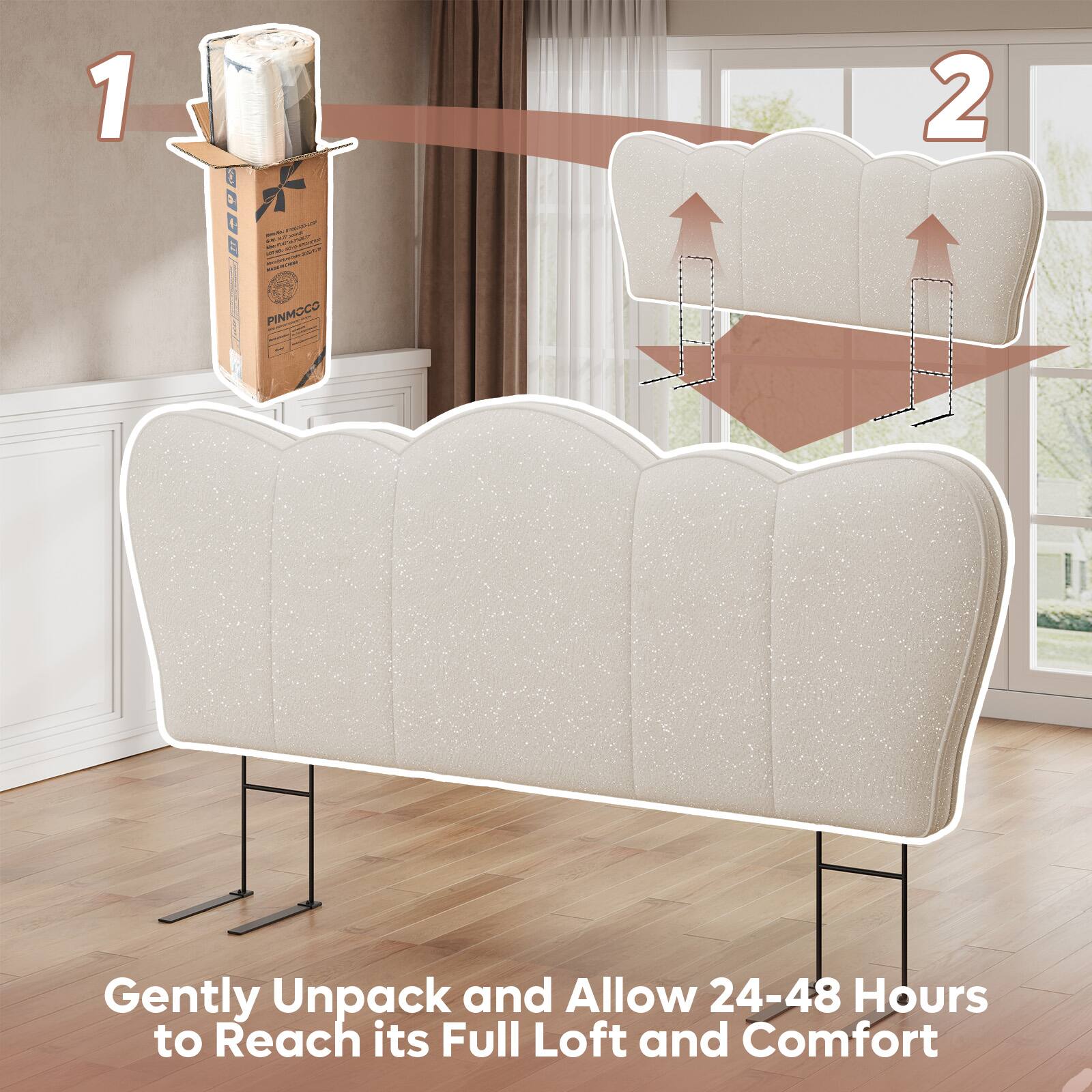 1. Gently Unpack and Allow 24-48 Hours to Reach its Full Loft and Comfort