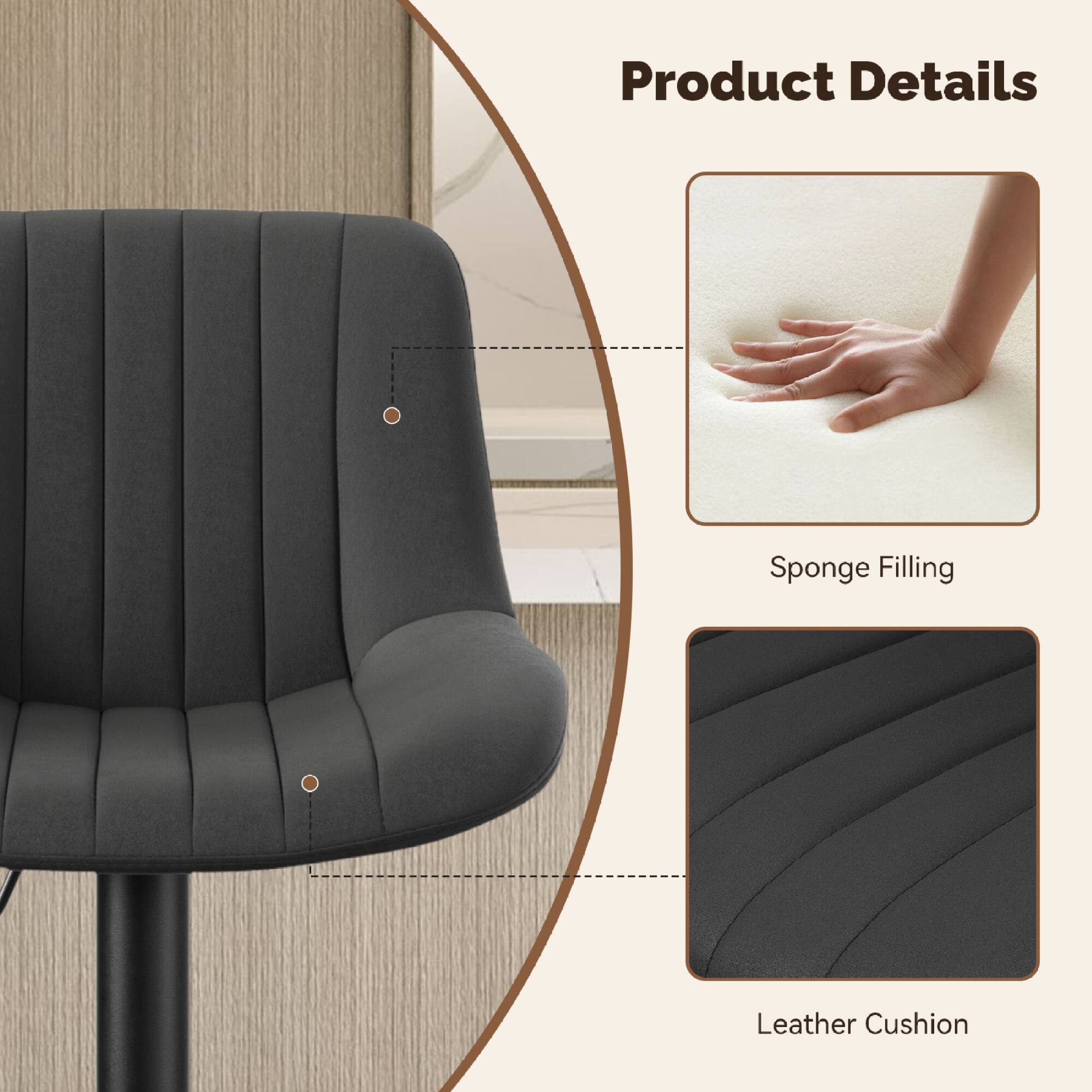 Product Details

- Sponge Filling
- Leather Cushion
