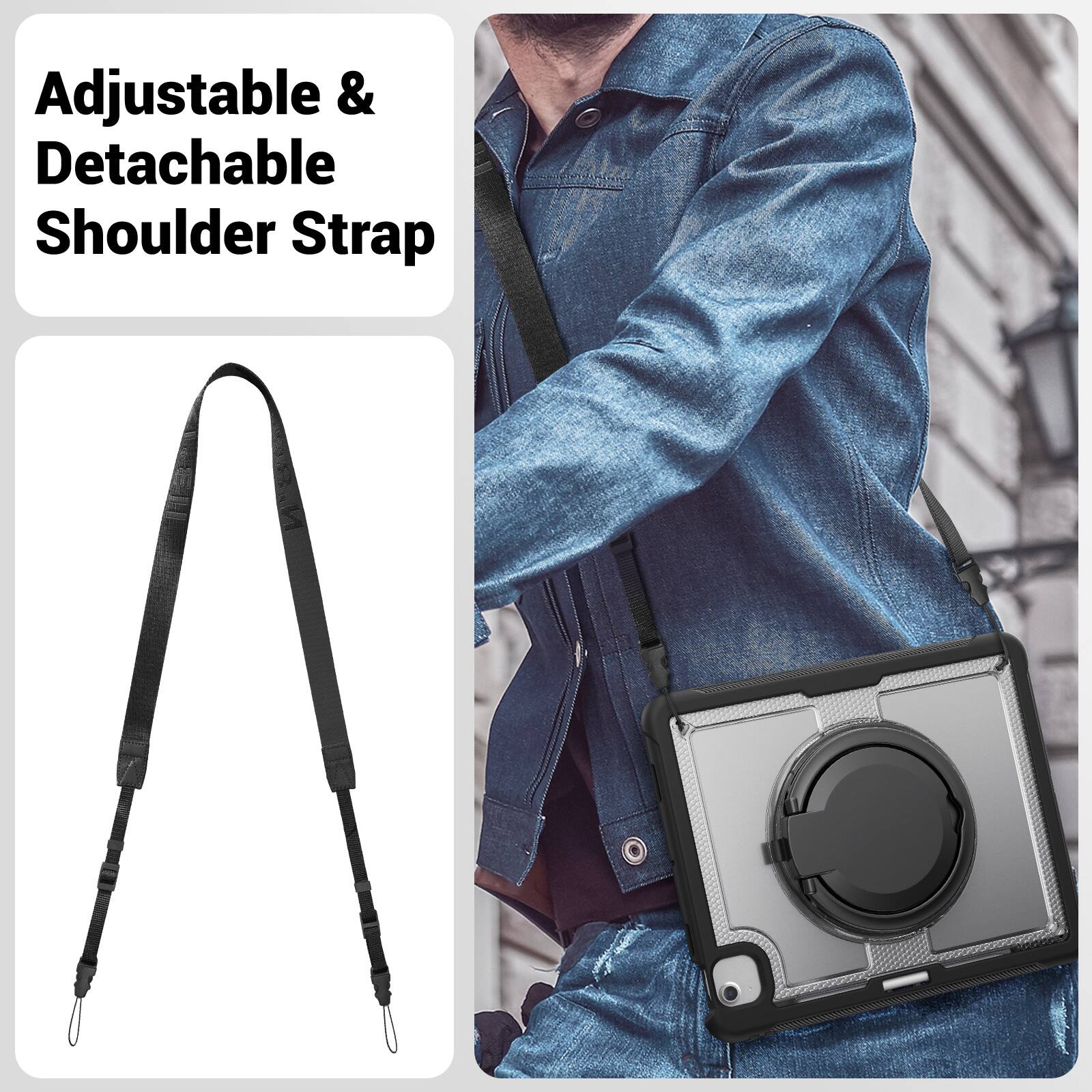Adjustable & Detachable Shoulder Strap