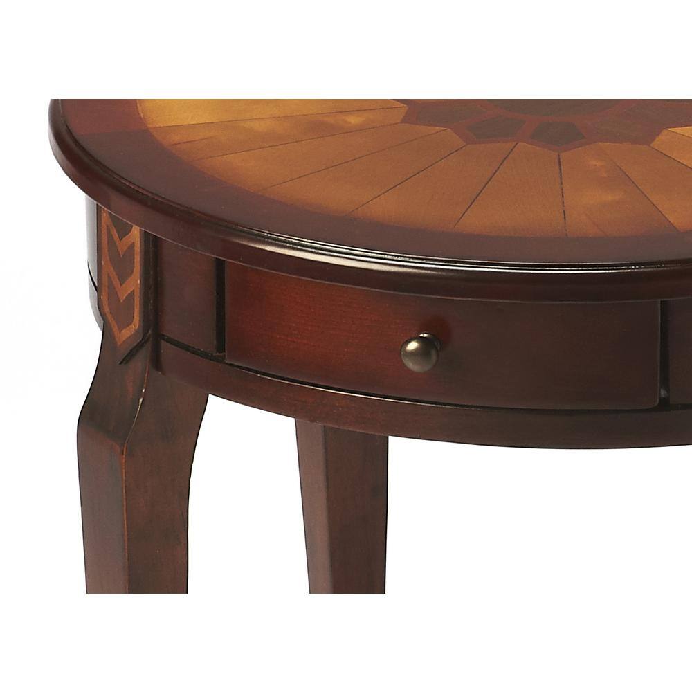 Alt View 2. Butler Specialty - Archer 1 Drawer Side Table - Dark Brown.