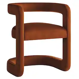 Winslow Barrel Performance Velvet Dining Chair by Modway - Red
