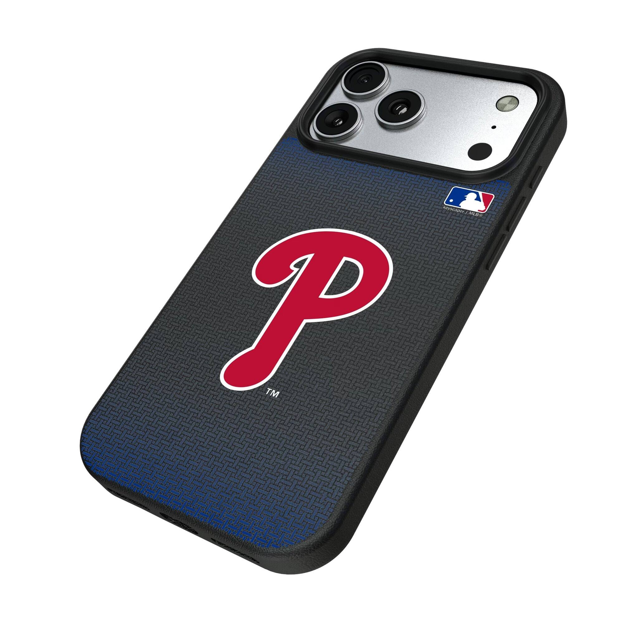 Alt View 1. Keyscaper - Linen Logo iPhone Magnetic Bump Case - 15 Pro - Black.