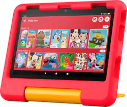 Amazon - Fire HD 8 Kids tablet, ages 3-7 | 3GB memory, 13-hr battery, 32GB (2024 release) - Disney Pixar Cars - Front_Zoom