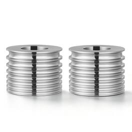 VEVOR - Replacement Roller for Rolling Mill 7 Sizes Grooves 2 Oval Rollers, Jewelry DIY Tool Accessory Parts,Premium Alloy Steel - Silver