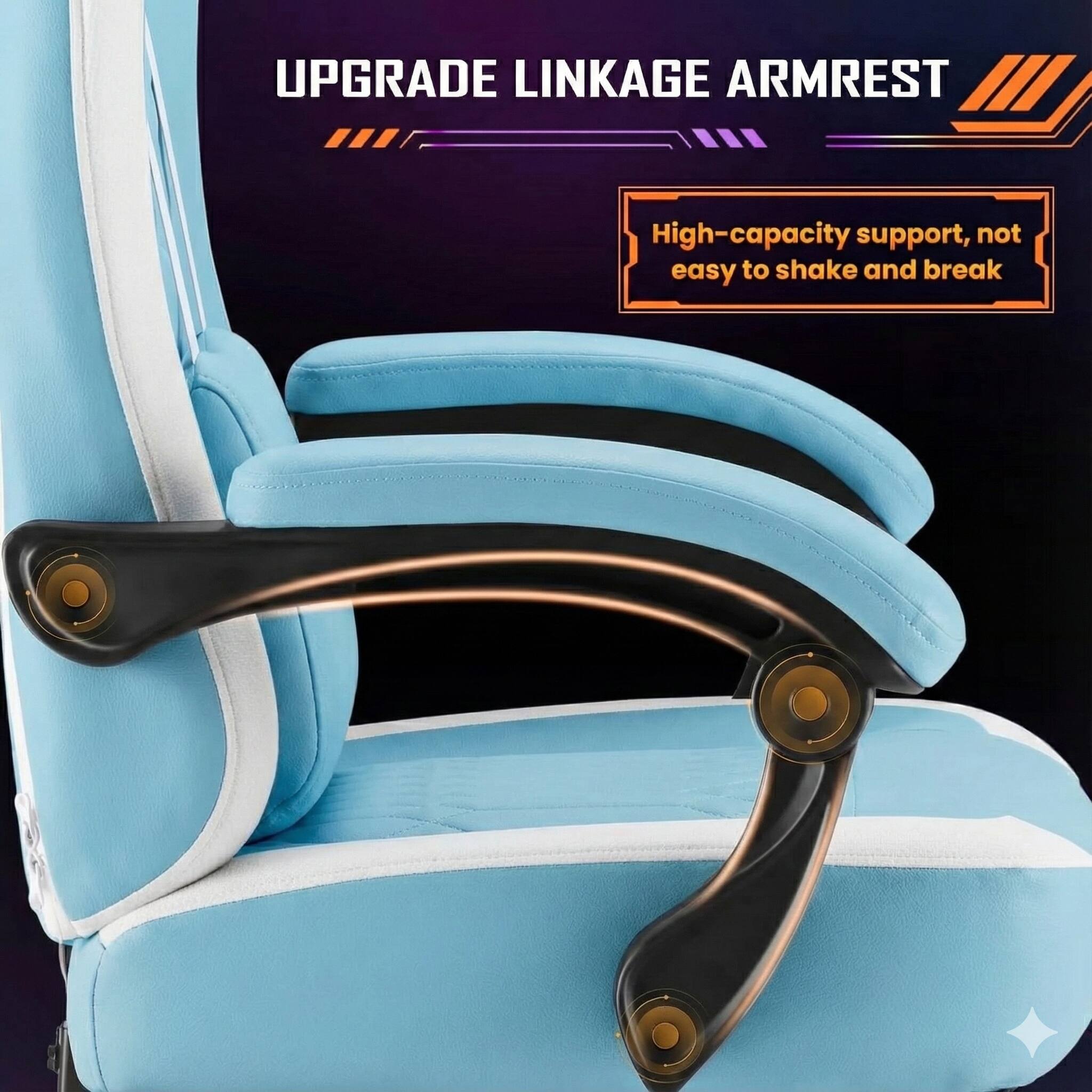 UPGRADE LINKAGE ARMREST

High-capacity support, not easy to shake and break