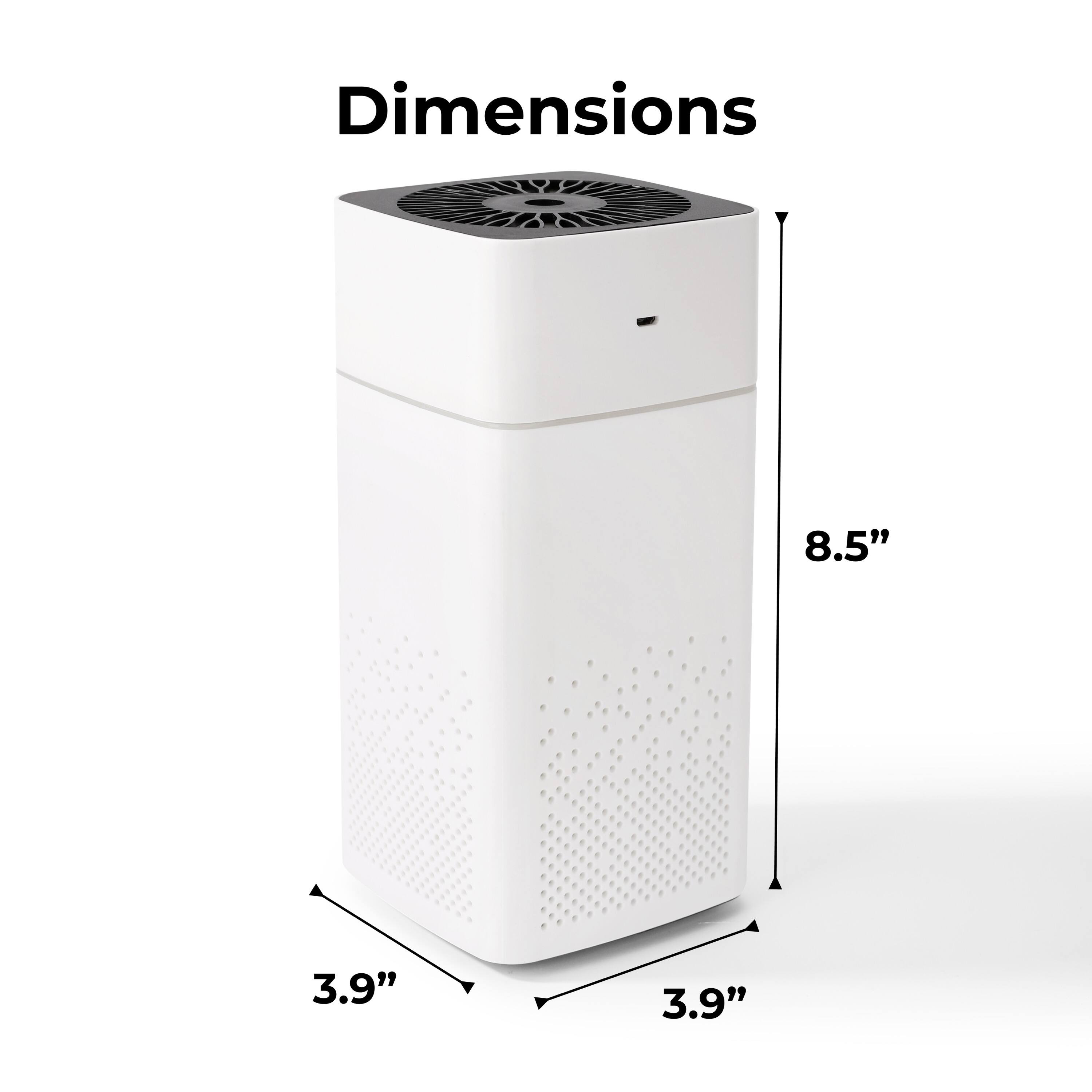 Dimensions 8.5" 3.9" 3.9"