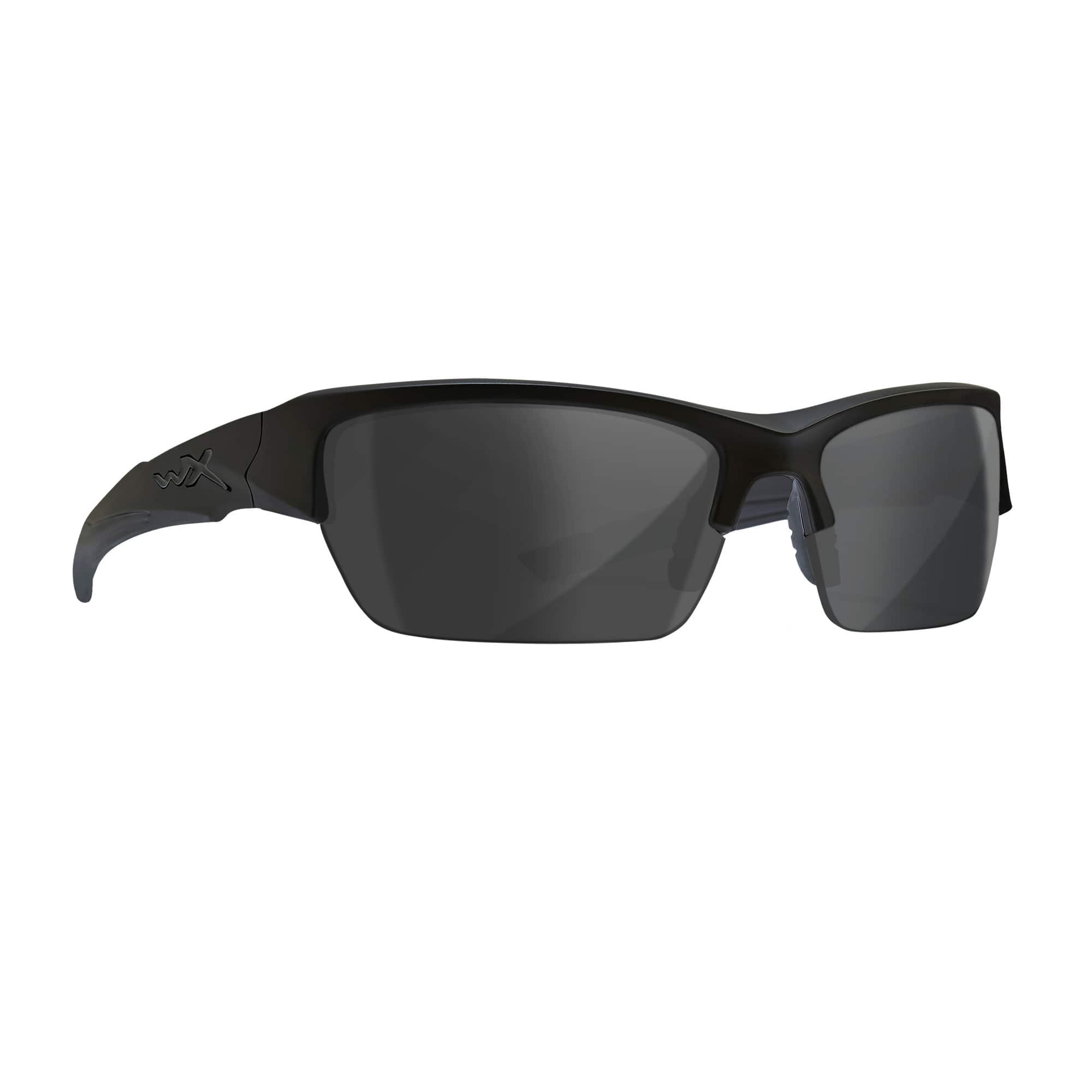 Wiley X Changeable WX Valor Sunglasses (Polarized Smoke Lens) Gray