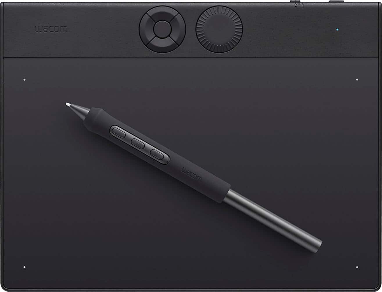 Wacom - Intuos Pro Small Bluetooth Professional Graphic Drawing Tablet (2025) - Black - Front_Zoom