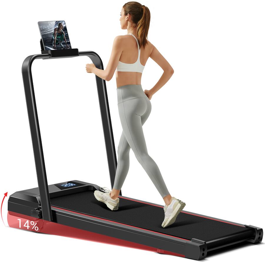 ROBORE CW1F Walking Pad, 14% Incline Treadmill, 12KM/H,