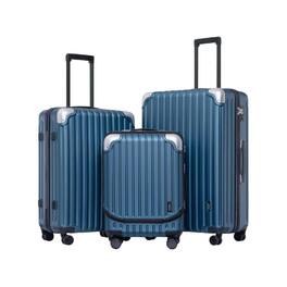 Circus Cirle - 3-Piece Grace Hardshell Luggage Set - Blue