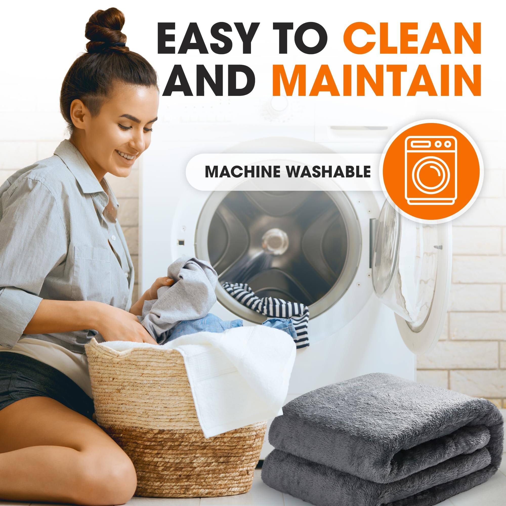 EASY TO CLEAN AND MAINTAIN  
MACHINE WASHABLE