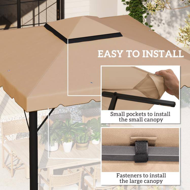 EASY TO INSTALL

Small pockets to install the small canopy

Fasteners to install the large canopy