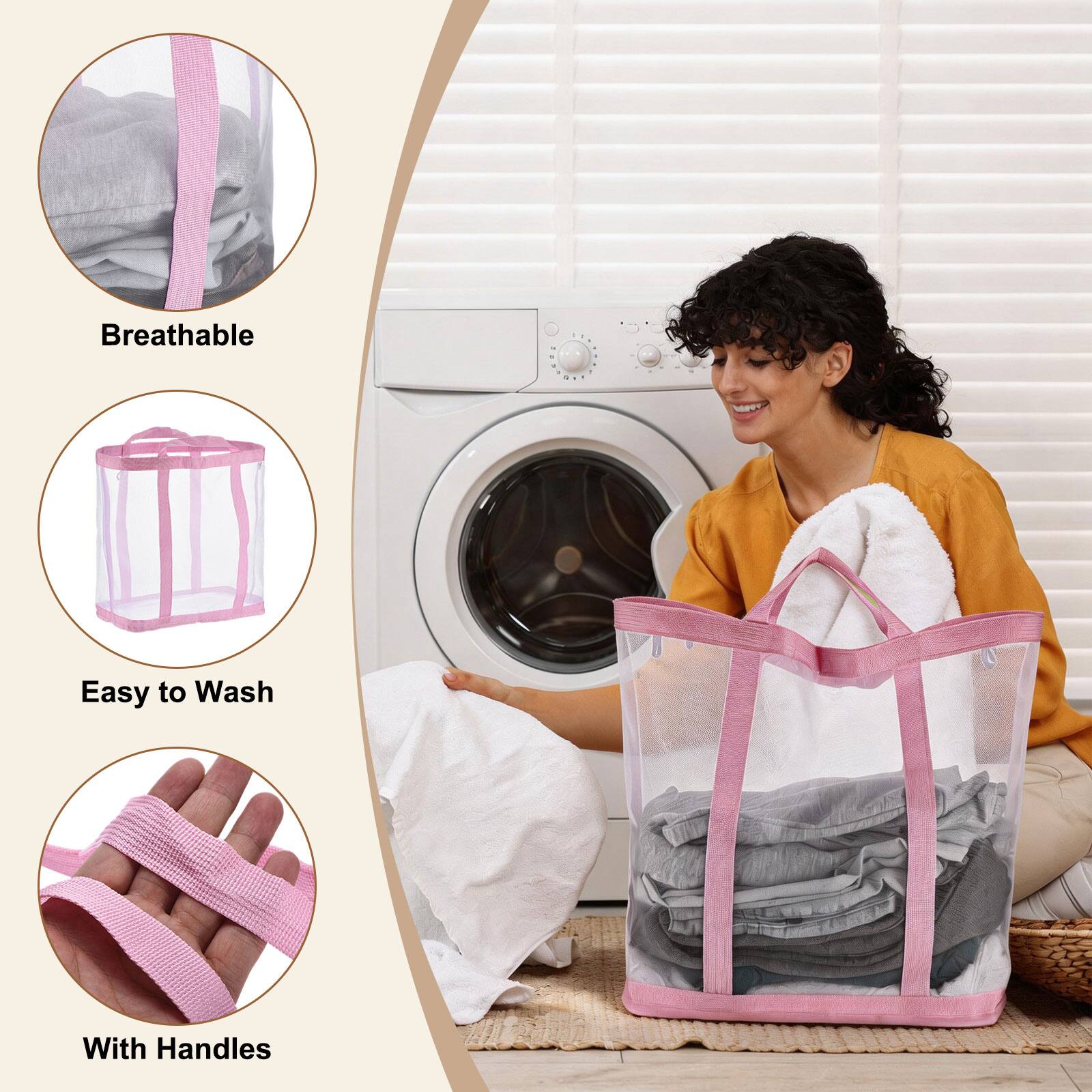 Breathable, Easy to Wash, With Handles