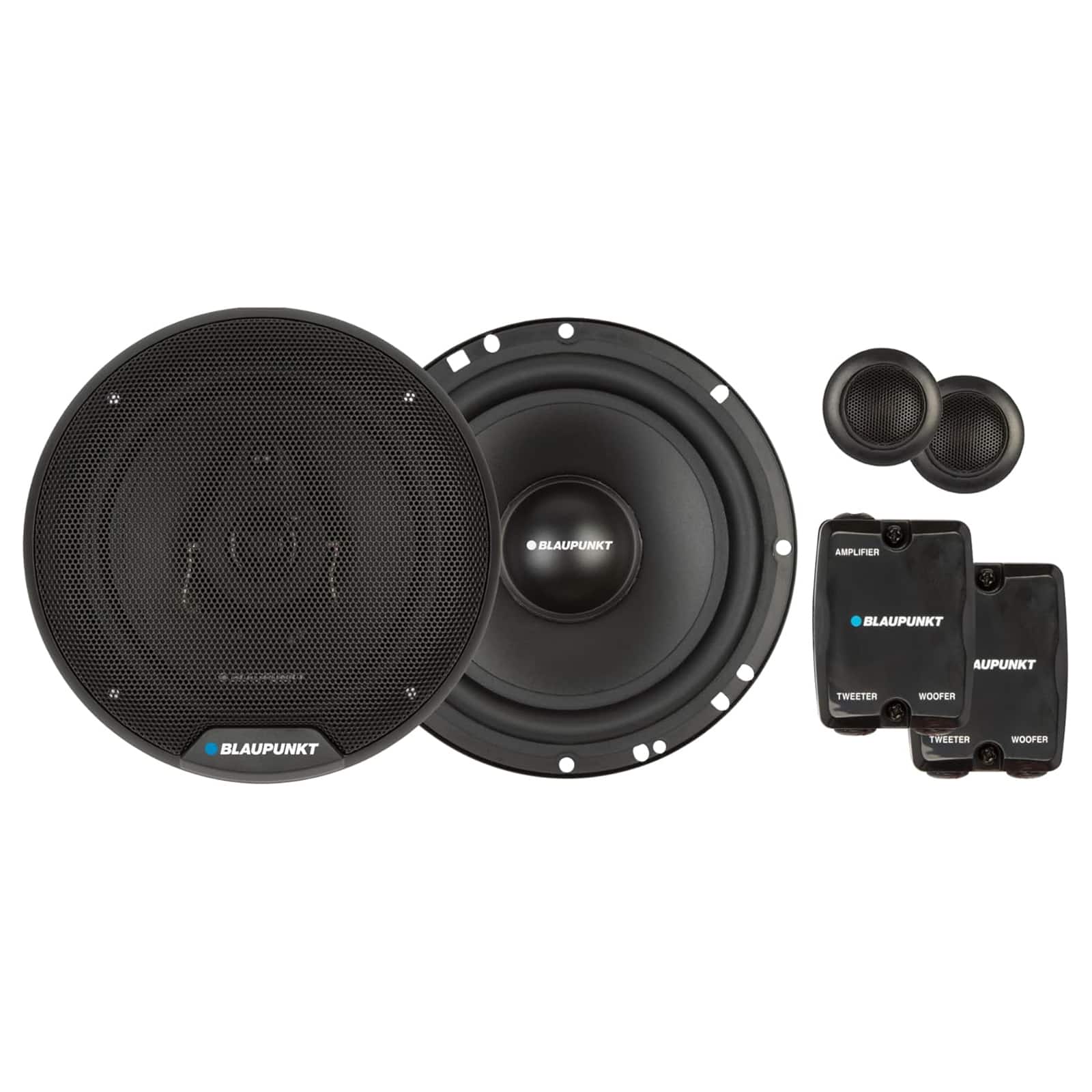Blaupunkt - BPS-ES650C 6.5" 60 Watt Max 3-Way Speakers w/Crossover + Tweeters (Pair)