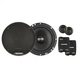 Blaupunkt - BPS-ES650C 6.5" 60 Watt Max 3-Way Speakers w/Crossover + Tweeters (Pair)
