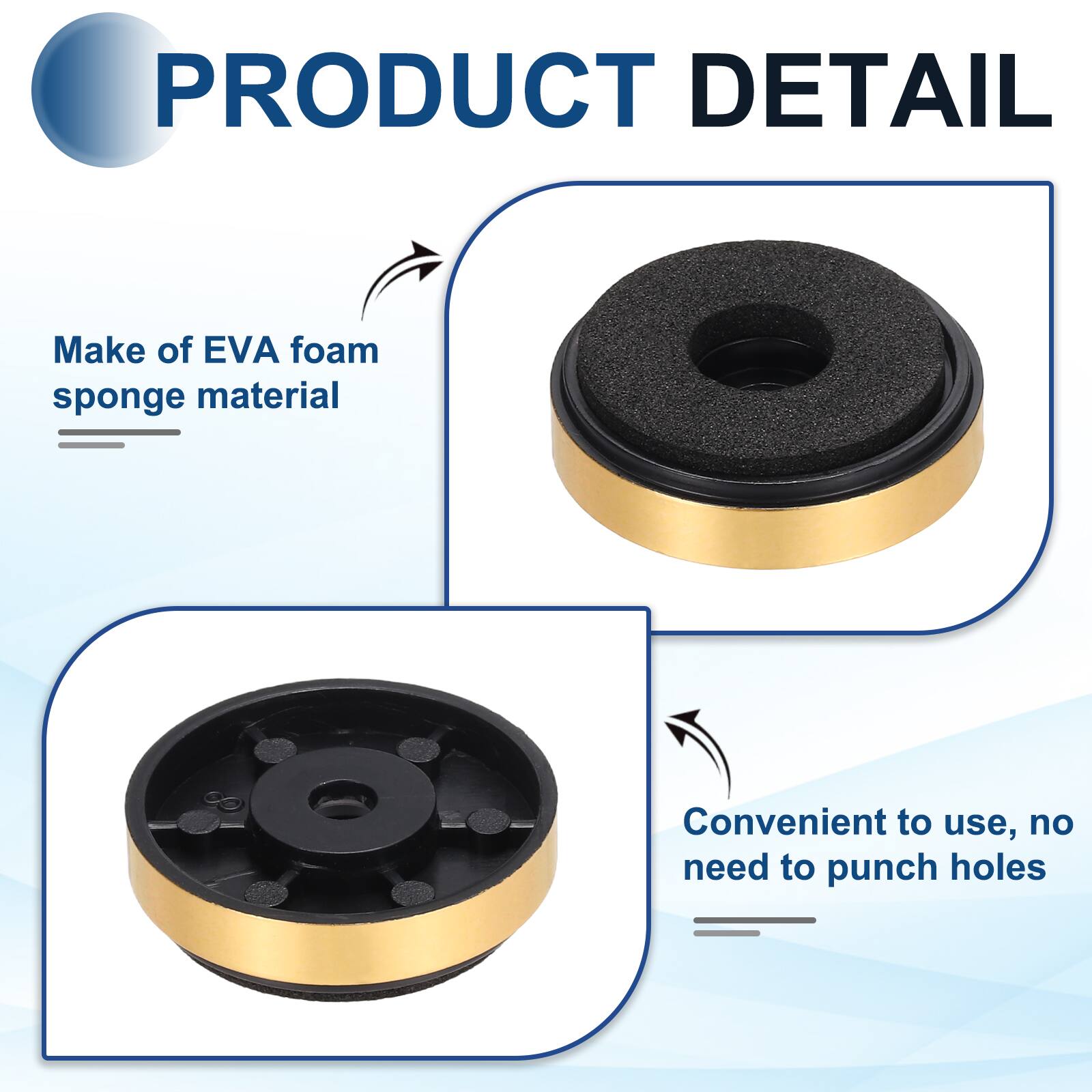 PRODUCT DETAIL

- Make of EVA foam sponge material
- Convenient to use, no need to punch holes