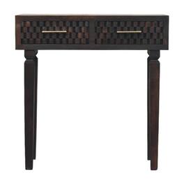 Artisan Furniture - Cadiz Carved Slim Console, 2 Drawers - Brown
