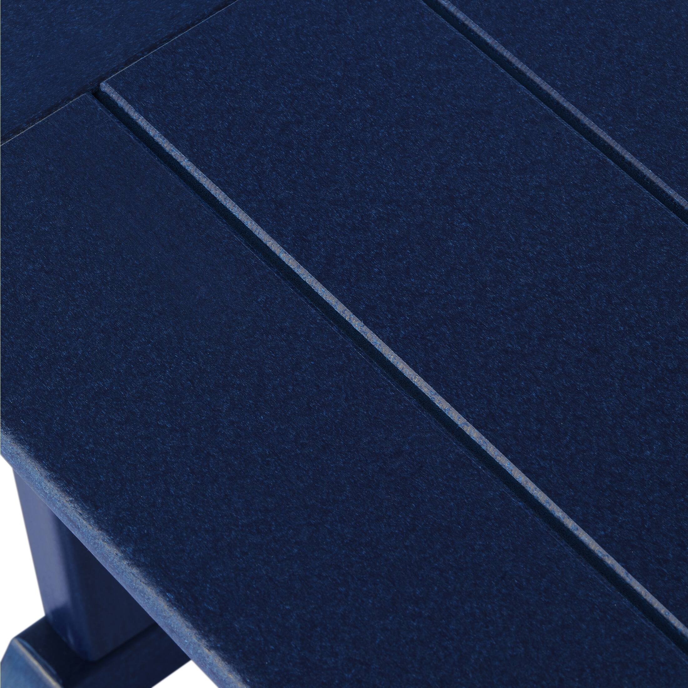Alt View 2. WestinTrends - WestinTrends Malibu 65" Outdoor Patio Trestle Dining Bench - Navy Blue.