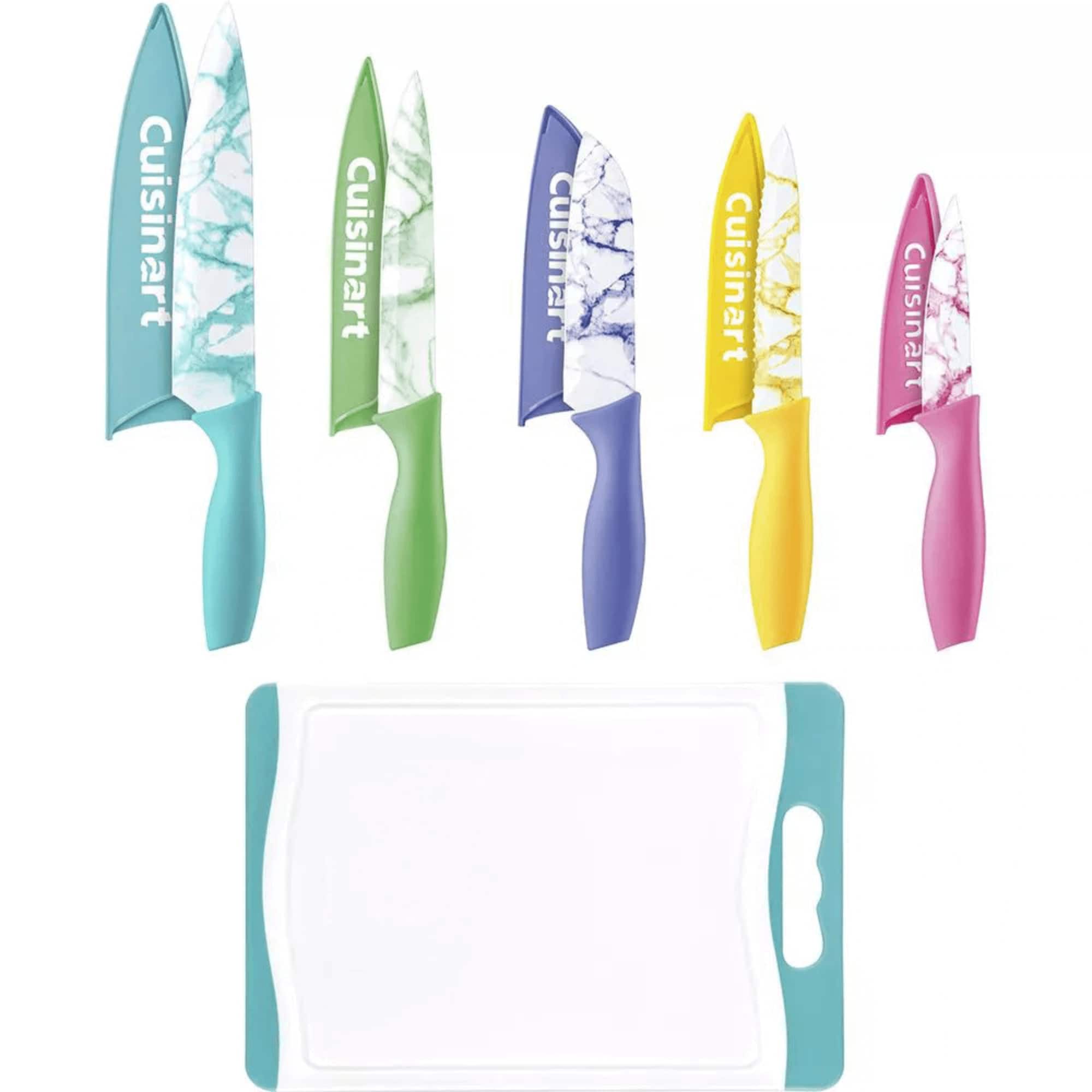 Cuisinart - Advantage Cutlery 11-Piece Cutting Board and Marble Knife Set