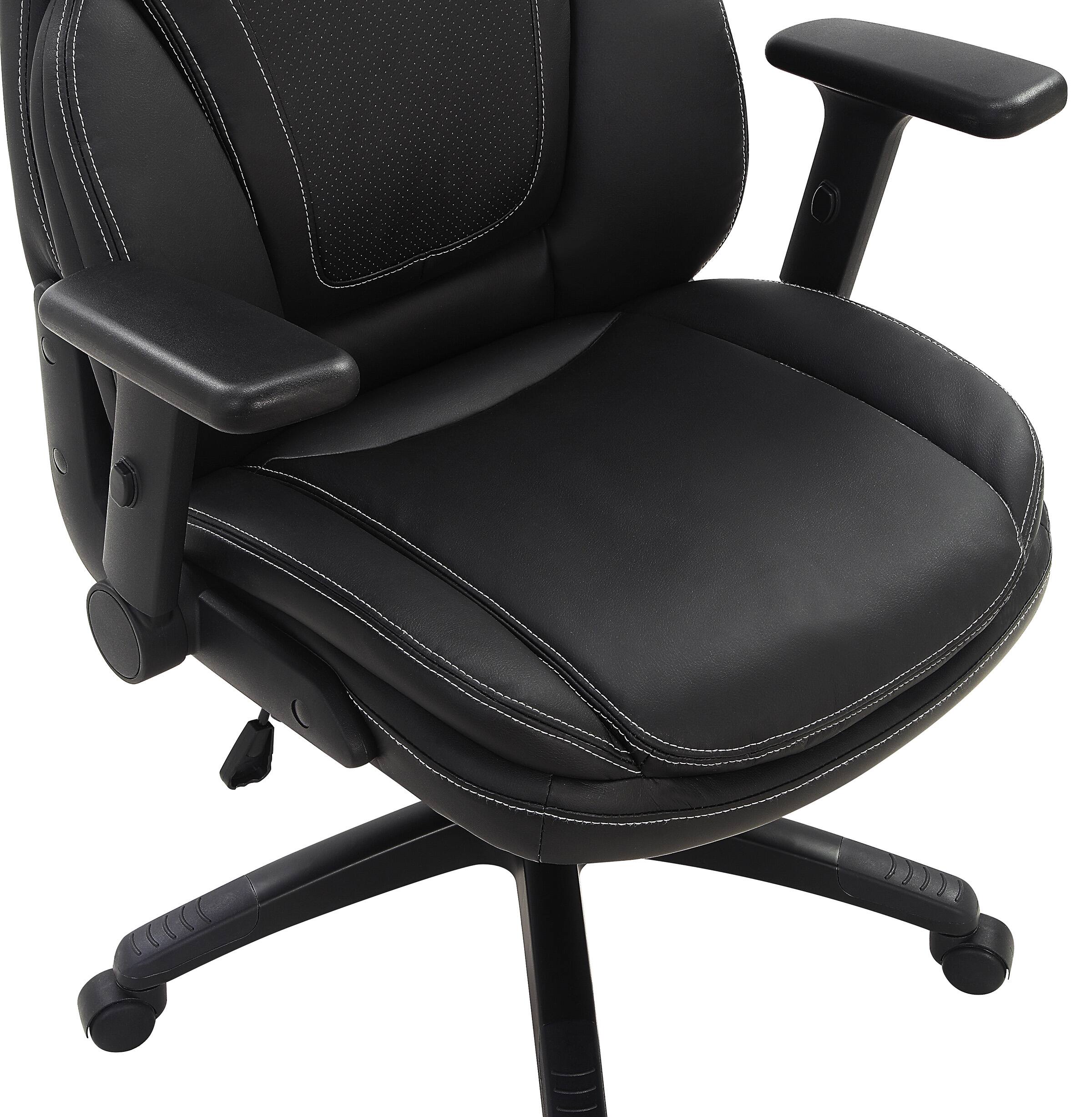 Alt View 17. Office Star Products - Exec Bonded Lthr Office Chair - Black.
