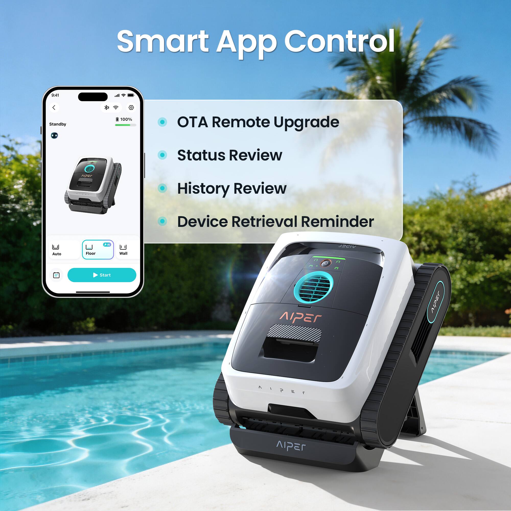 Smart App Control

- OTA Remote Upgrade
- Status Review
- History Review
- Device Retrieval Reminder