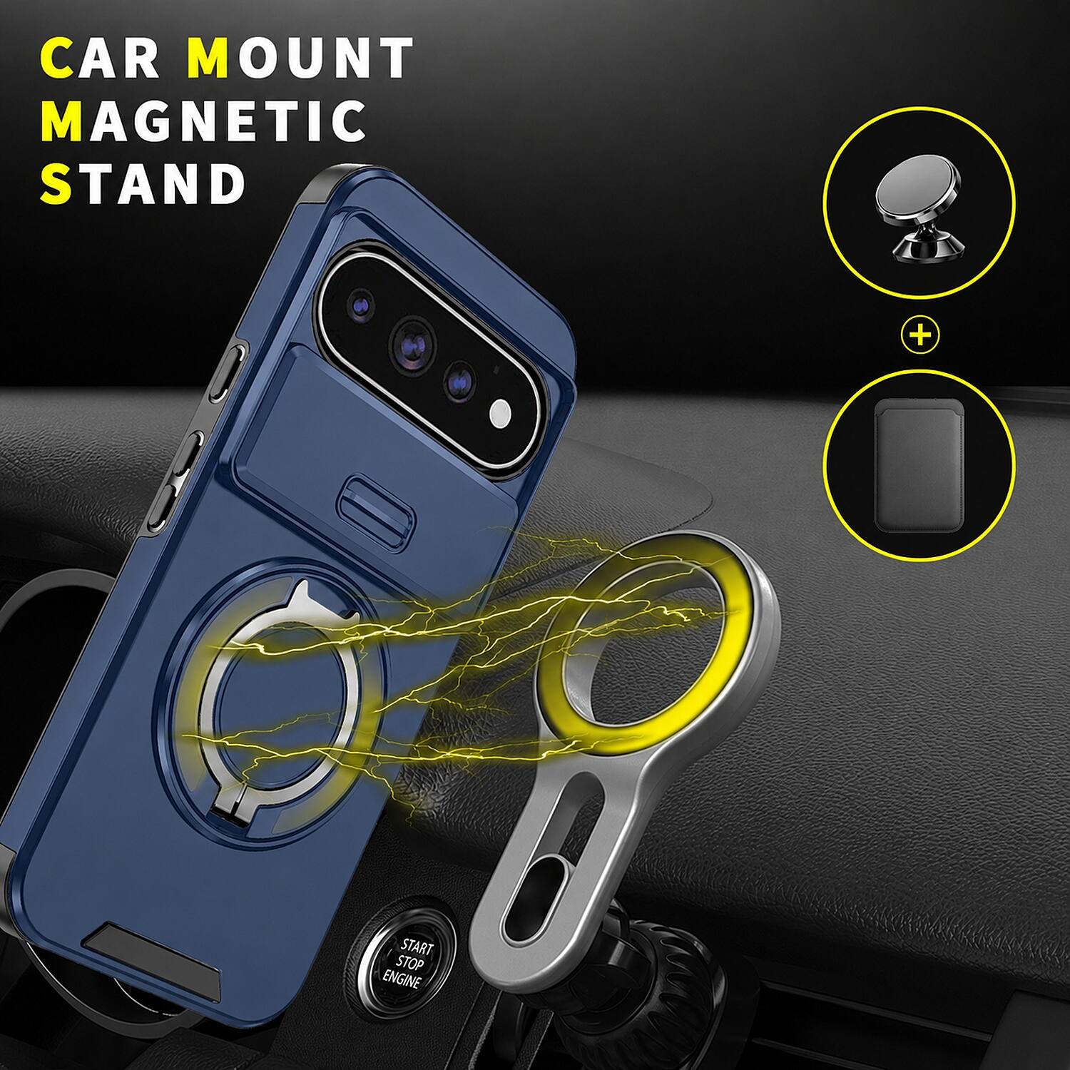 CAR MOUNT MAGNETIC STAND

START STOP ENGINE