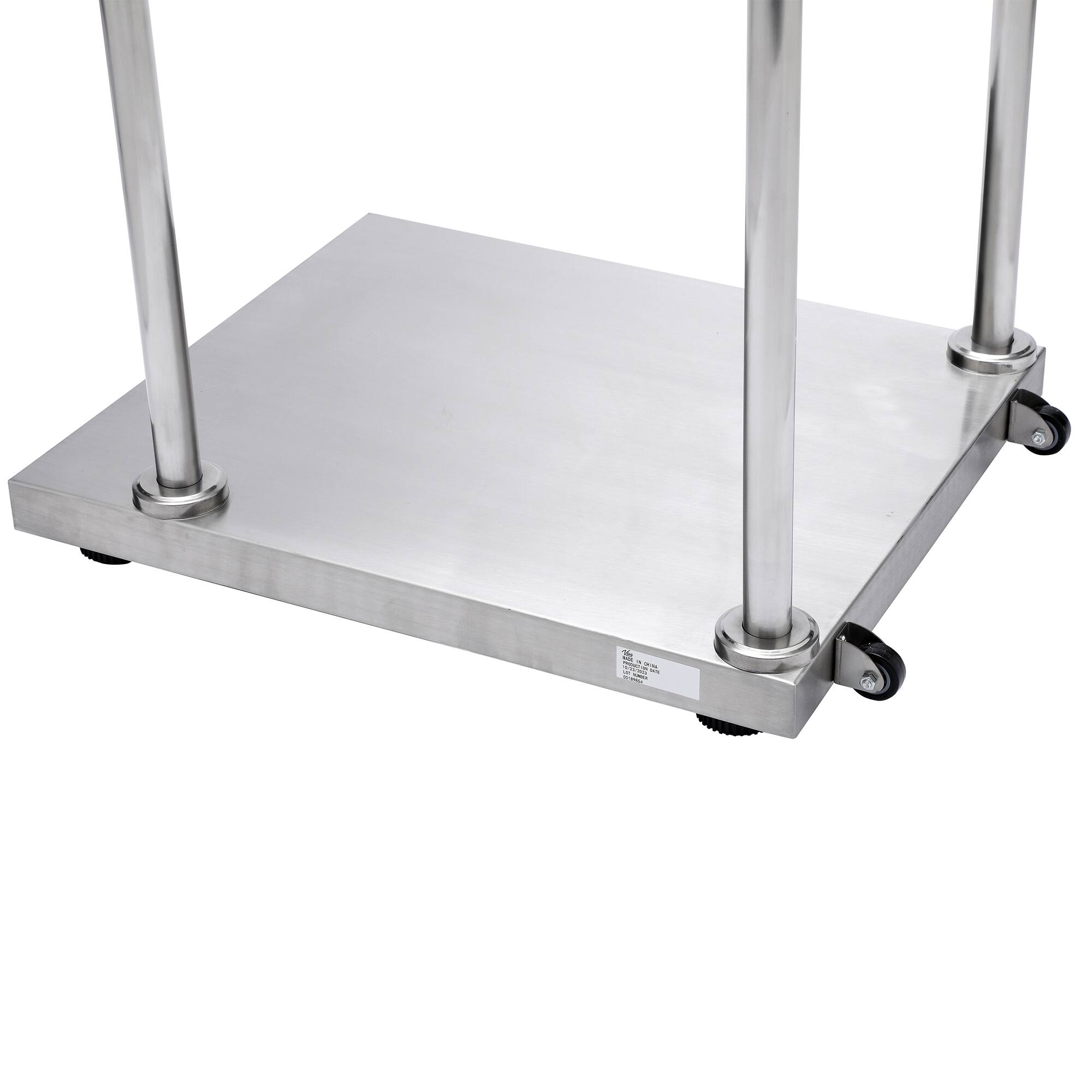 Alt View 6. Viva Comfort - ME904 Series Scale, Bariatric Handrail Digital Physician Scale with Wheels - Silver.