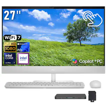 27" Wi-Fi 7 Full HD 1080p Windows 11 Pro Intel Core Ultra 7 Intel Graphics Copilot + PC Dell