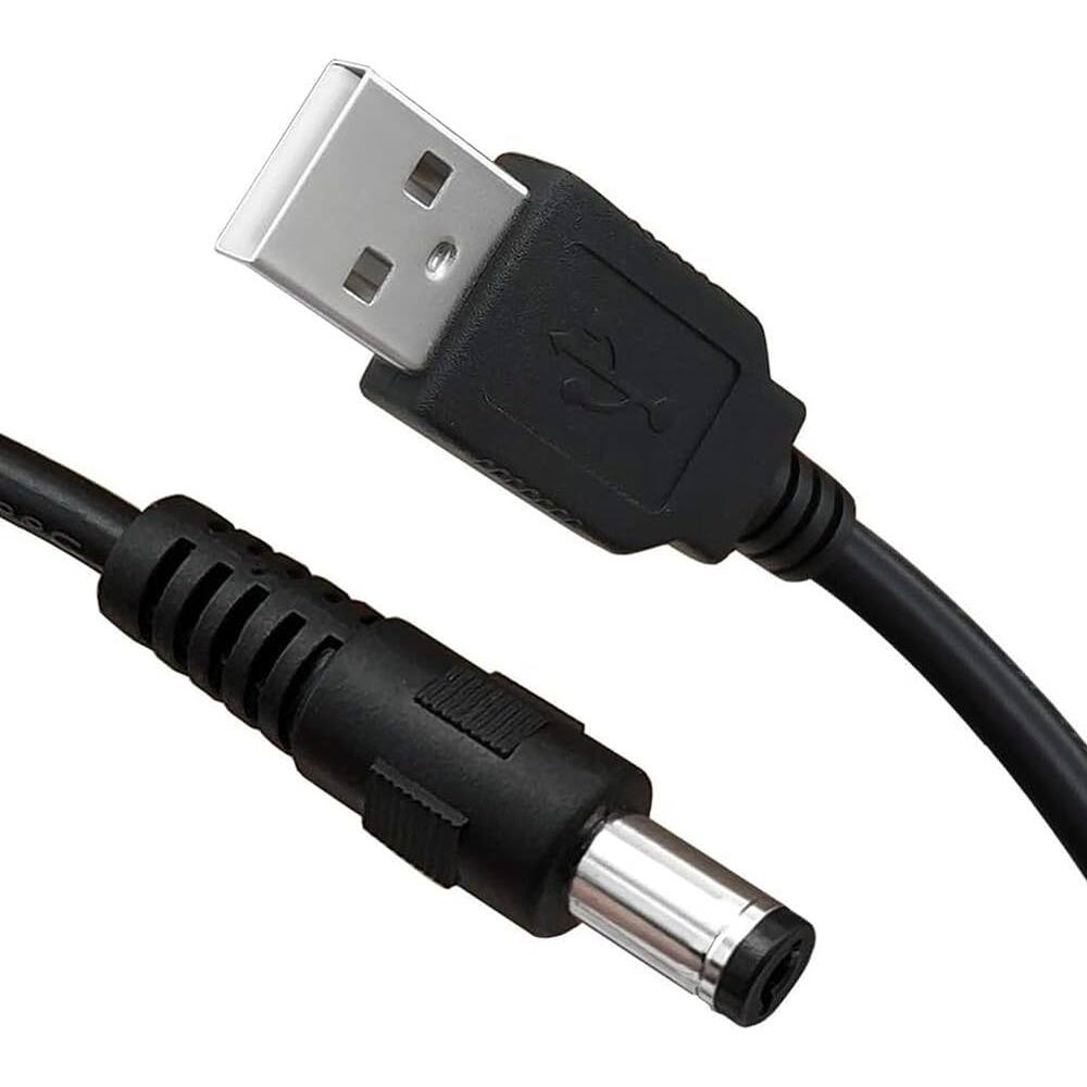 Angle. MOSZAR LLC - Moon Lamp USB to DC Charging Cord for LOGROTATE, Mydethun & BRIGHTWORLD Lamps.