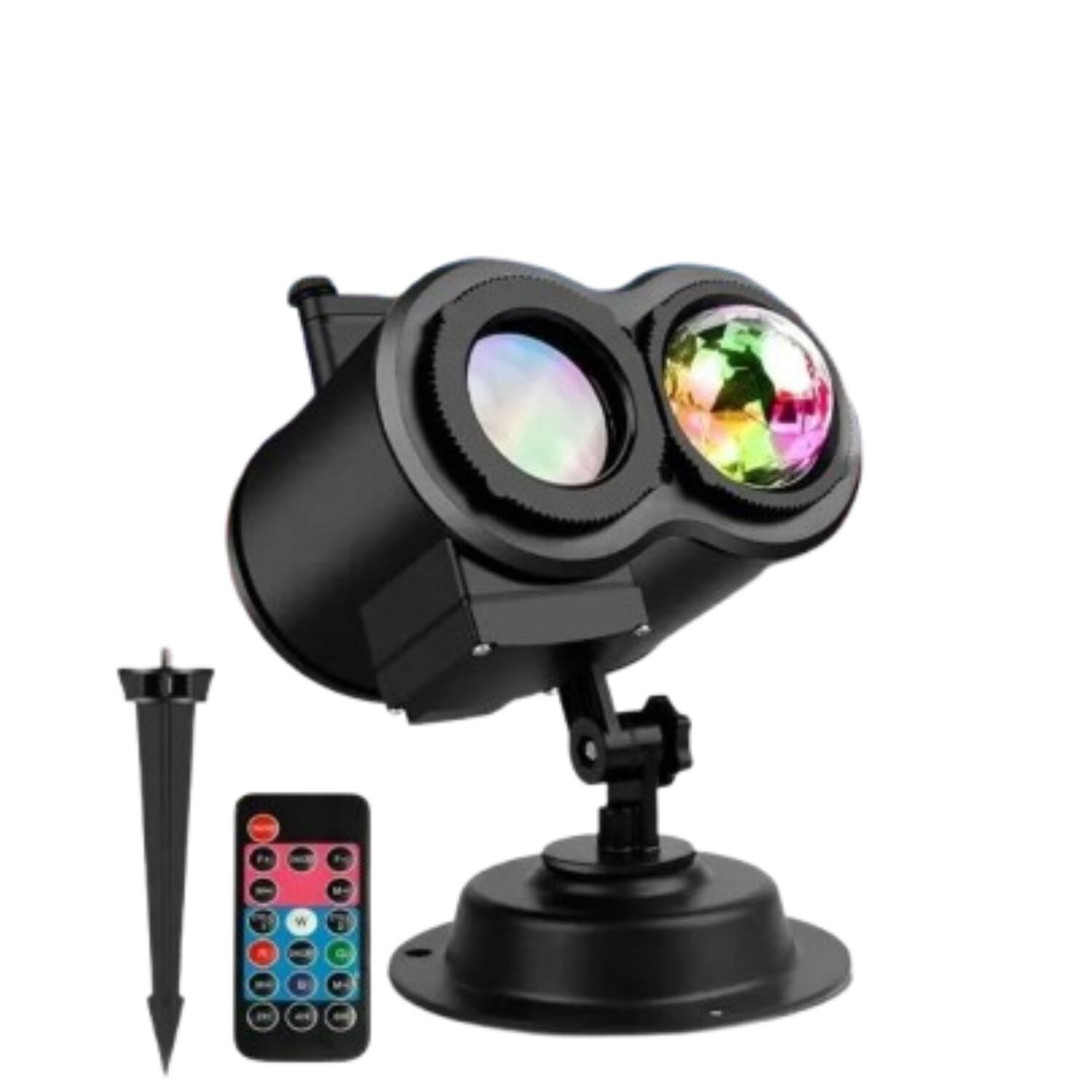 Stock Preferred - 26 Patterns Holiday LED Projector Light Outdoor with 12 Themes and Remote Control - Black