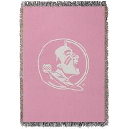 Chad & Jake - Florida State Seminoles Woven Blanket - Pink