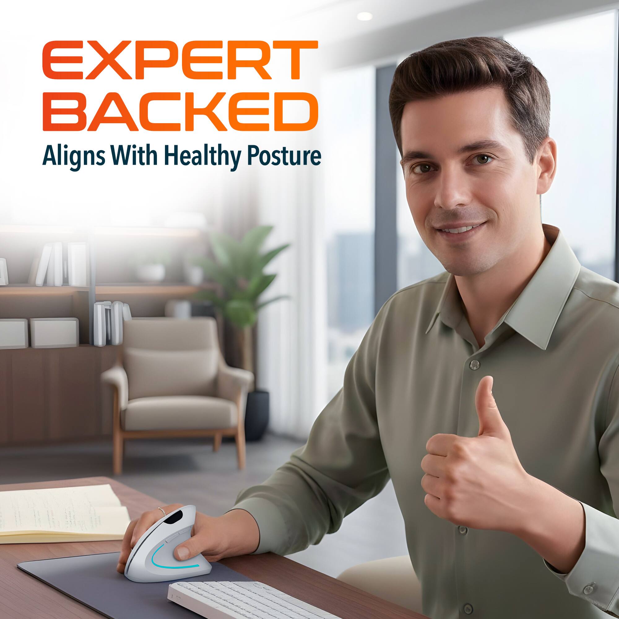 EXPERT BACKED  
Aligns With Healthy Posture