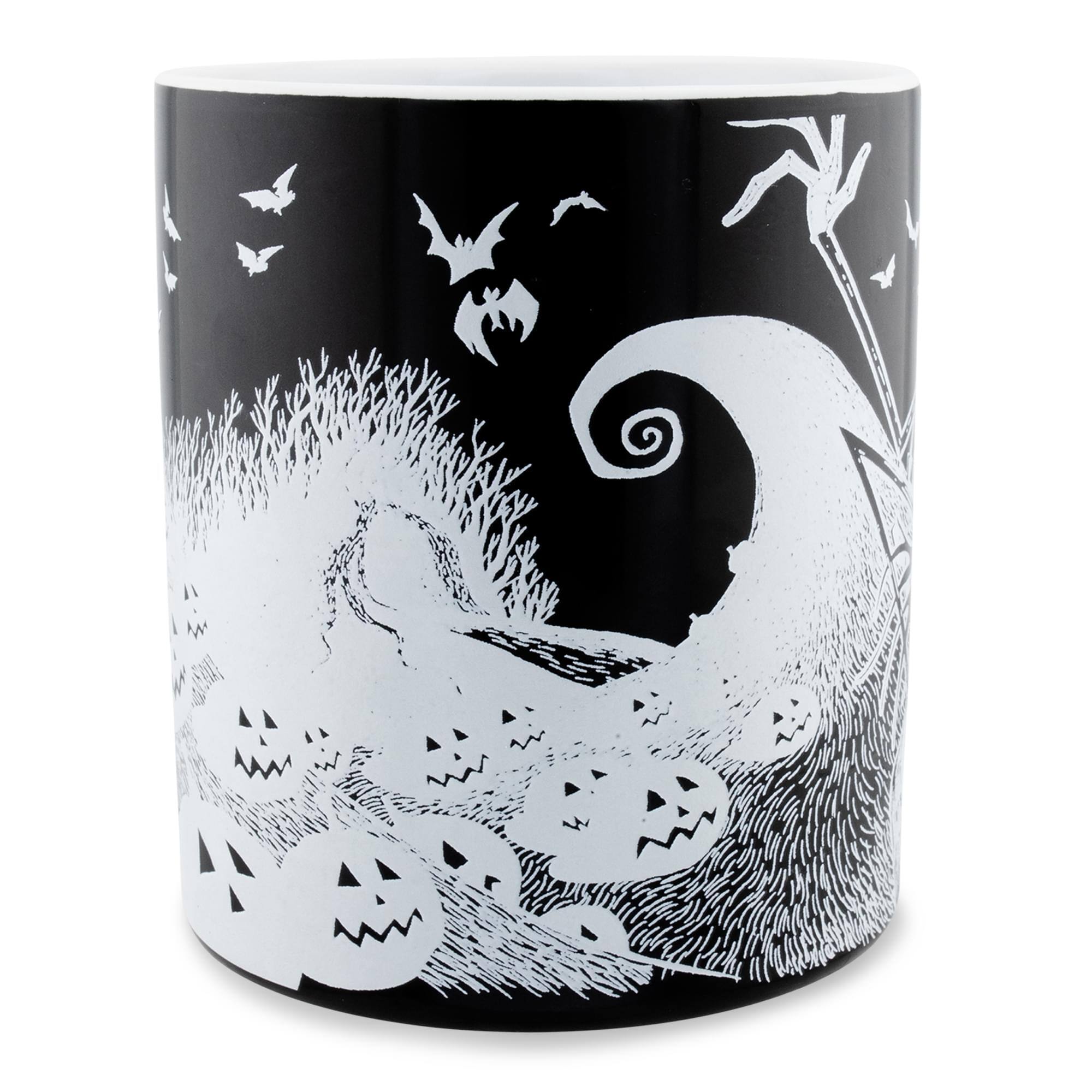 Alt View 1. Silver Buffalo - Disney The Nightmare Before Christmas Glow-In-The-Dark Ceramic Mug - Black.