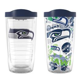 Tervis - Seattle Seahawks Two-Pack 16oz. Allover Classic Tumbler Set - Multicolor