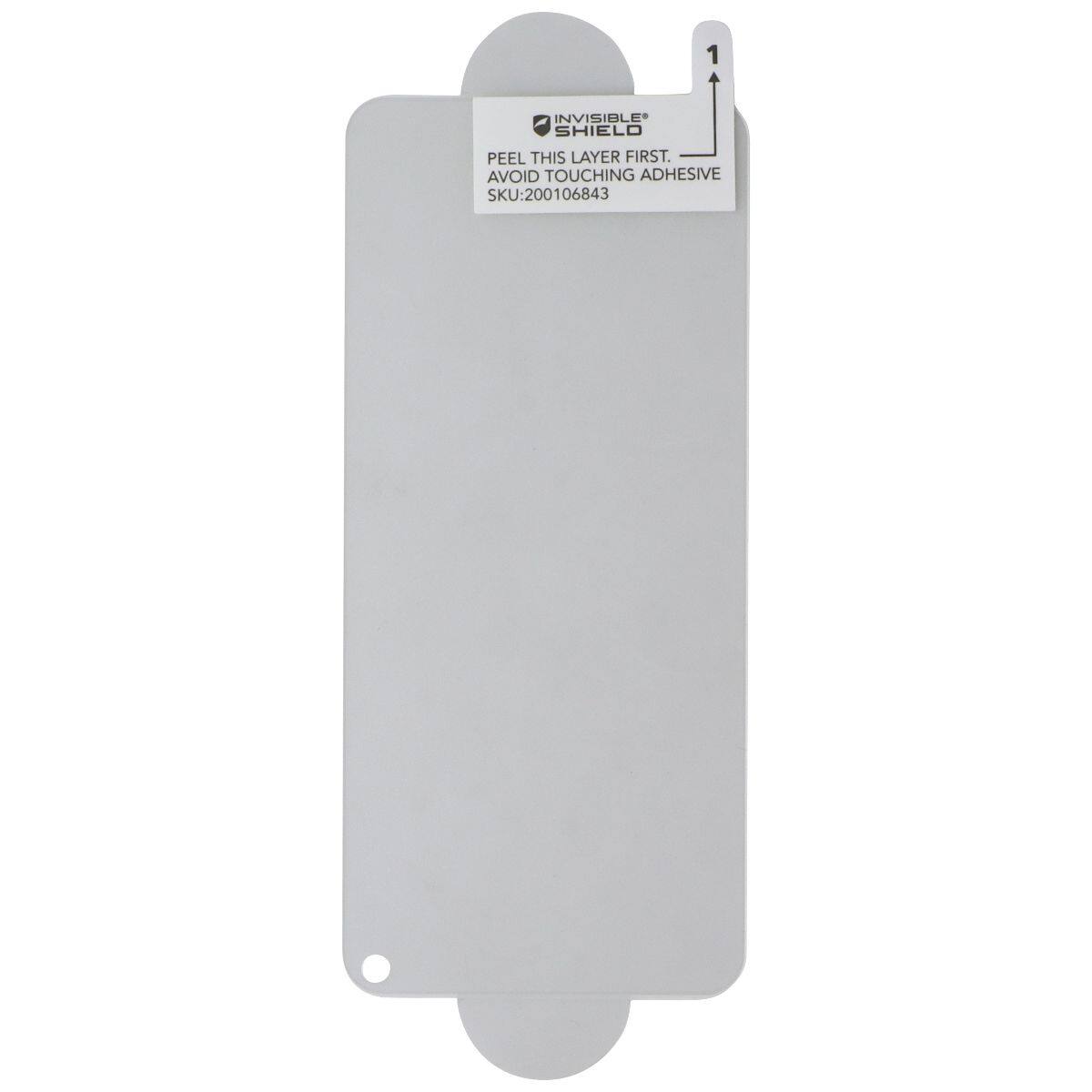 1 INVISIBLE SHIELD  
PEEL THIS LAYER FIRST.  
AVOID TOUCHING ADHESIVE  
SKU: 200106843
