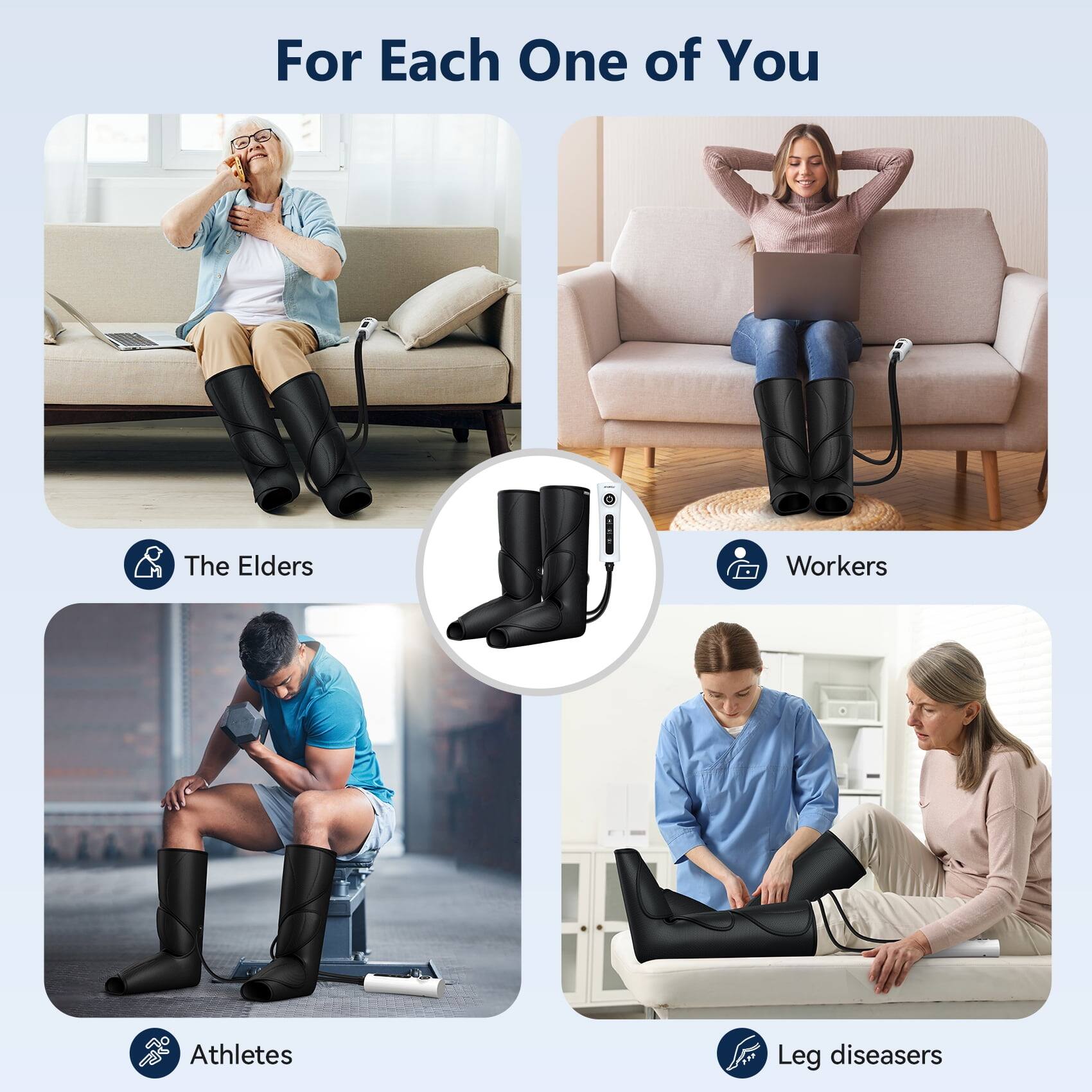 For Each One of You

The Elders

Workers

Athletes

Leg disease sufferers